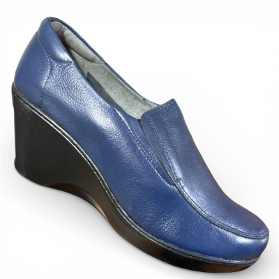 Romulo Casual Cuero Azul Mujer Talla 37 Ref  0672